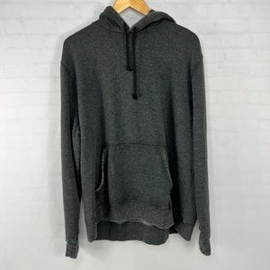 NWT Lucky Brand Venice Burnout Henley Hoodie Gray Size: XXL